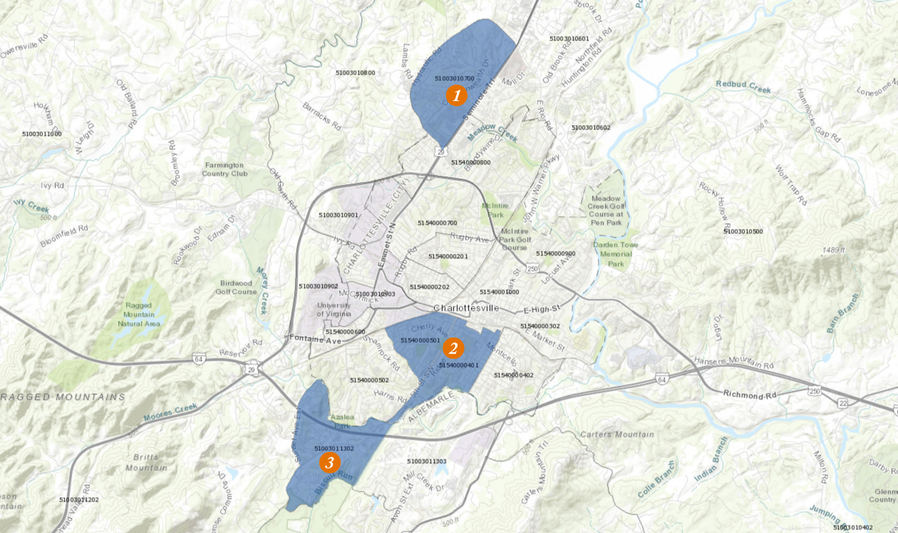 Opportunity Zones map